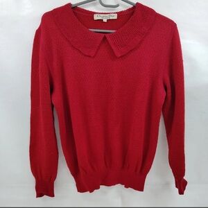Christian Dior Red Sweater